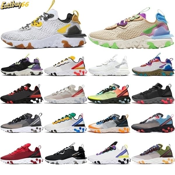 

running shoes for men women react 87 element 55 vision pastel hues black iridescent desert oasis mens trainers sports sneakers