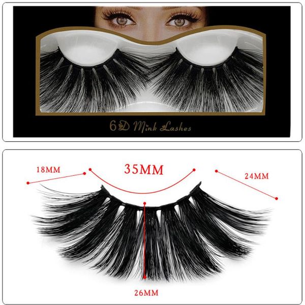 

false eyelashes style 25mm long 3d/6d mink lashes lasting big dramatic volumn strip individual eyelash