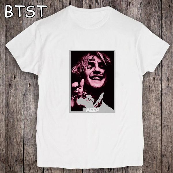 

sport 2020 summer print rapper lil peep t shirt rap hip hop lilpeep men's cool streetwear trend t-shirt graphic print tee hip hop