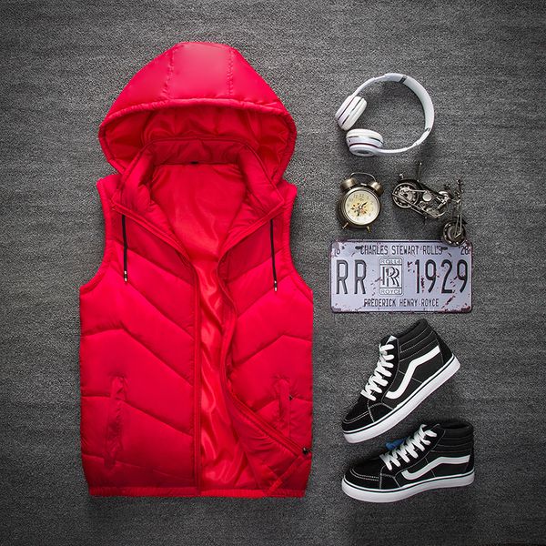 

2021 new men's fashionable winter sleeveless jacket vest vests coats down deep quill k227 szt8, Black;white