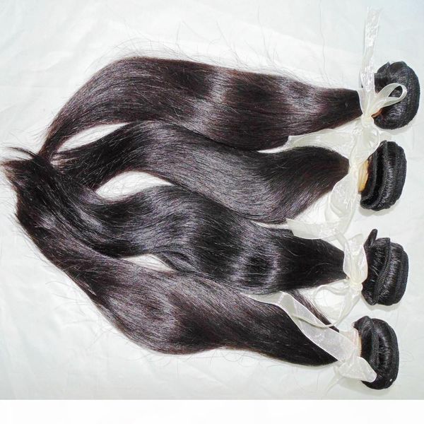 

absolute lovely virgin peruvian silky straight weave 4 bundles hair weft new sale, Black