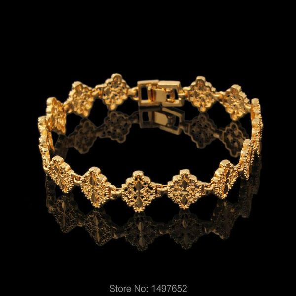 

link chain for women men14mm gold filled plated exquisite cross bracelets/bangles african/kenya/india/middle east desighlink, Black