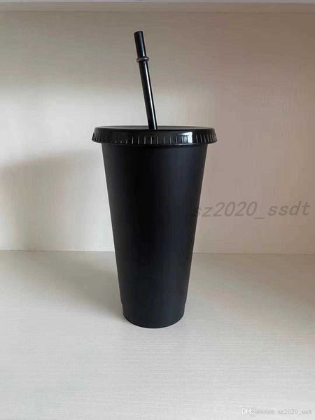 

24oz beverage tumblers juice and straw magic coffee custom starbucks plastic cup, you can customize the