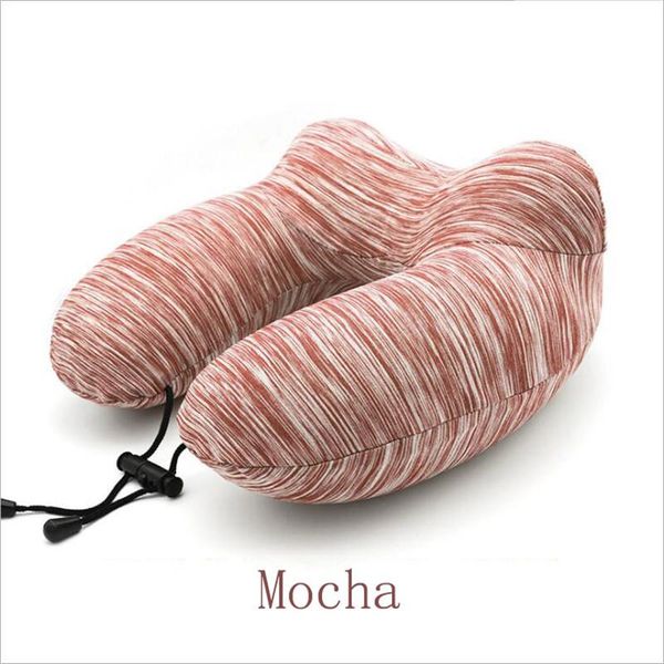 

yr надувной u образный шеи подушка складной портативный путешествия шеи подушка комфортный подголовник автомобиля самолет шеи подушка jllpfk