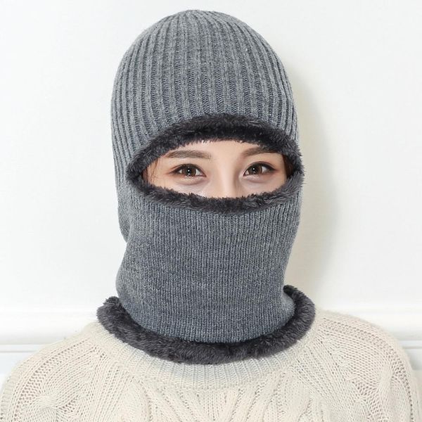 

новый балаклава шерсть knit шеи маска зимы шлема держите голову теплой вязаные шапки мужчины женщины зима шапочки skullies вязание хеджирова, Black;white
