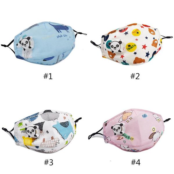 

children pm2.5 breathing valve masks smog activated carbon protection cotton masks with a filter