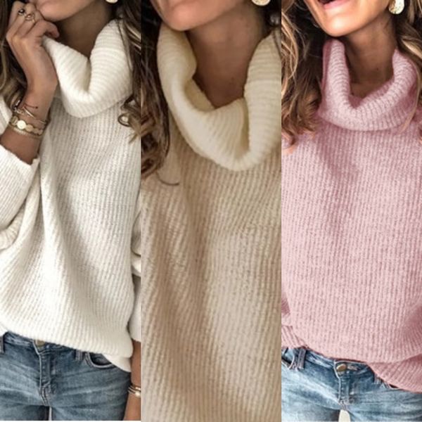

aw2019 women's high neck sweater aw2019 women's high neck sweatersweater sweater 2uhsi, White;black