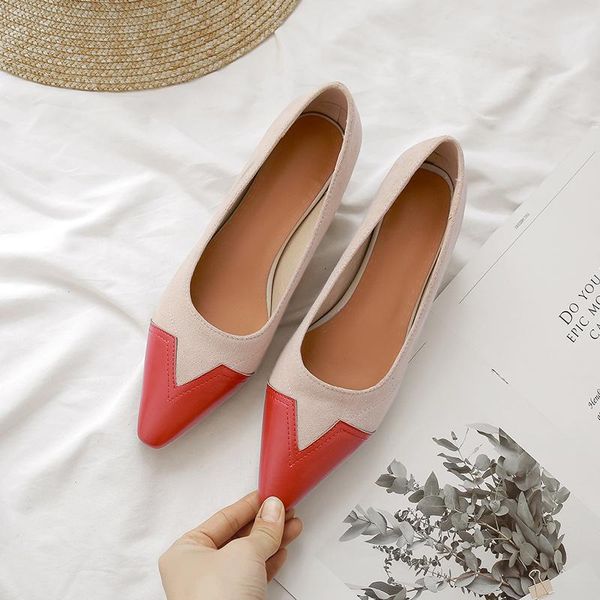 

pqecfs big size 30-48 spring & autumn fashion women pointed toe med heel square heels pumps 2 colors, Black