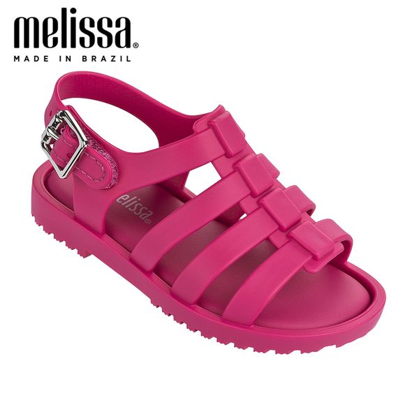 

mini melissa classic roman boys girls jelly shoes 2020 new summer beach shoes melissa sandals kids sandals girls children sandal t200708, Black;red