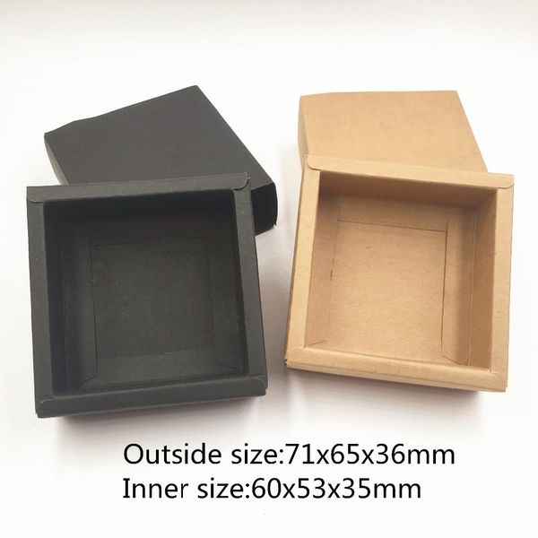 

50pcs black white brown paper drawer boxes handmade soap craft kraft box wedding party candy present packaging drawer boxes wmtagk bdesybag