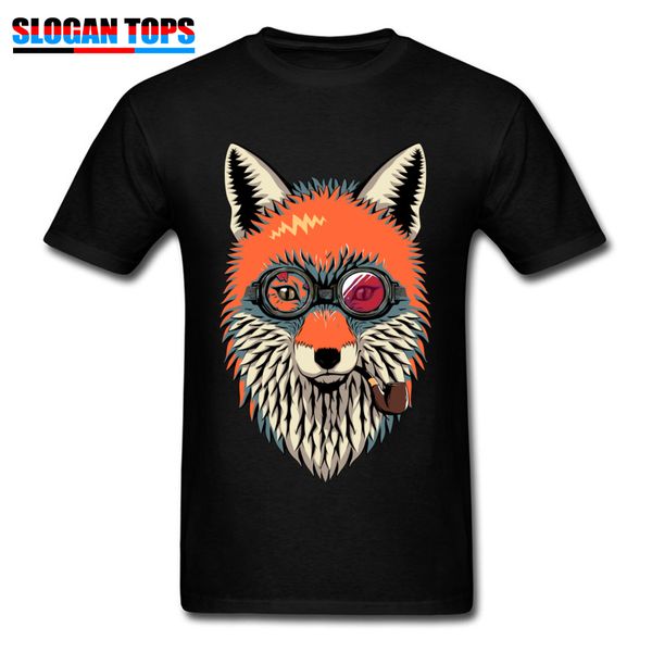 

t shirt men hip hop fox travel t shirt holiday funky cartoon tees black clothing cool drop shipping sport hooded sweatshirt hoodie