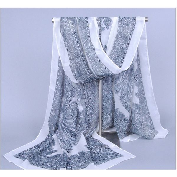 

taobao chiffon popular foreign trade factory directly approved retro hangzhou sunscreen scarves y201024, Blue;gray