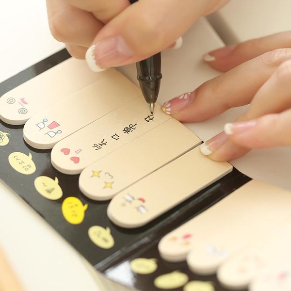 

5 шт лот мини finger sticky notes post съемный клей для бумаги канцелярские школьные принадлежности материал escolar fm711 jllgpp lajiaoyard