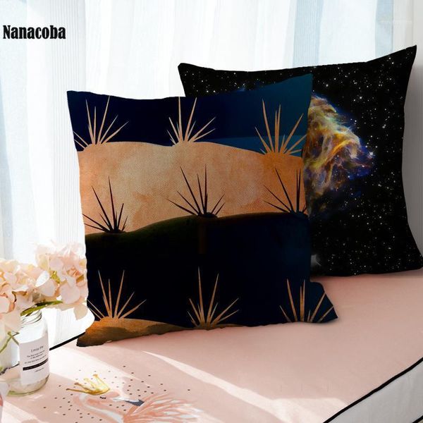 

customized landscape pillowcase sun moon mountain scenery throw pillow case oil painting cushion cover home sofa decor1