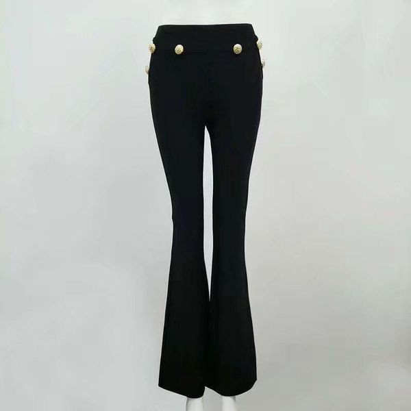 

women's pants & capris 3 colors summer fashion red black white flare bandage 2021 designer women