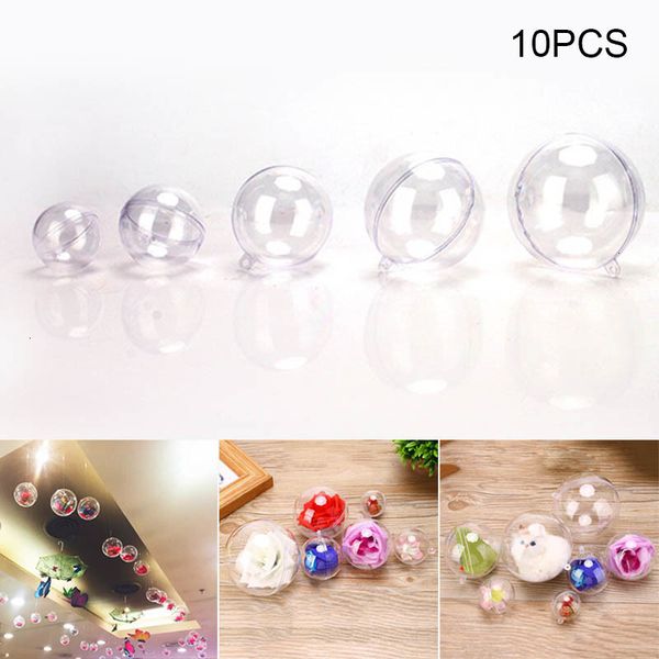 

hanging 10pcs diy transparent balls ornament sphere baubles for christmas tree party hogard oc18 epb