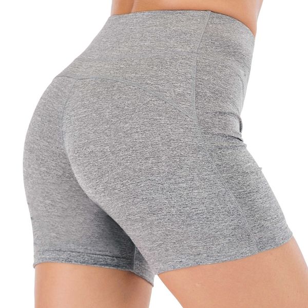 

new spring and summer sports shorts hip lifting high waist yoga pants women's trend solid color leggings, White;black