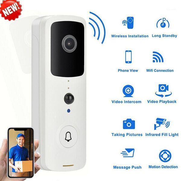

smart ip video intercom wi-fi video door phone door bell wifi doorbell camera for apartments ir alarm wireless security camera1