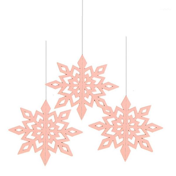 

christmas decorations 6 pack 3d snowflake hanging paper party tree colorful1