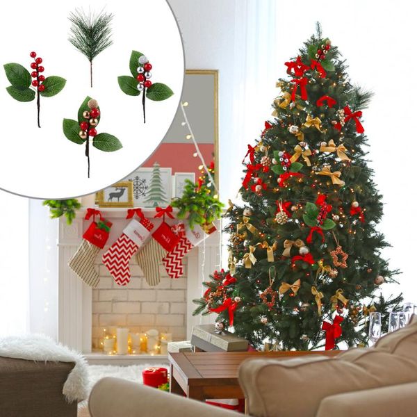 

10pcs adornment durable simulation bouquet christmas supplies for home