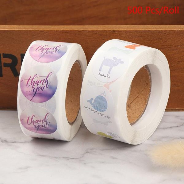 

thank you sticker seal labels round blurred background 500 labels sticker per roll for package personalized stationery stickers