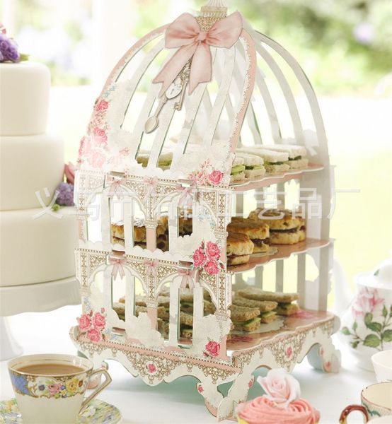 

esnvg new wedding dessert cake one-time cake dessert shelf tray three-layer decorative paper party qzzkc tray