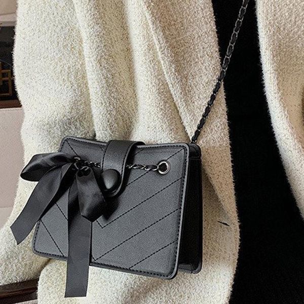 

small chain bowknot crossbody bags for women 2021 designer white shoulder handbags female travel fashion cross body bag hand bag