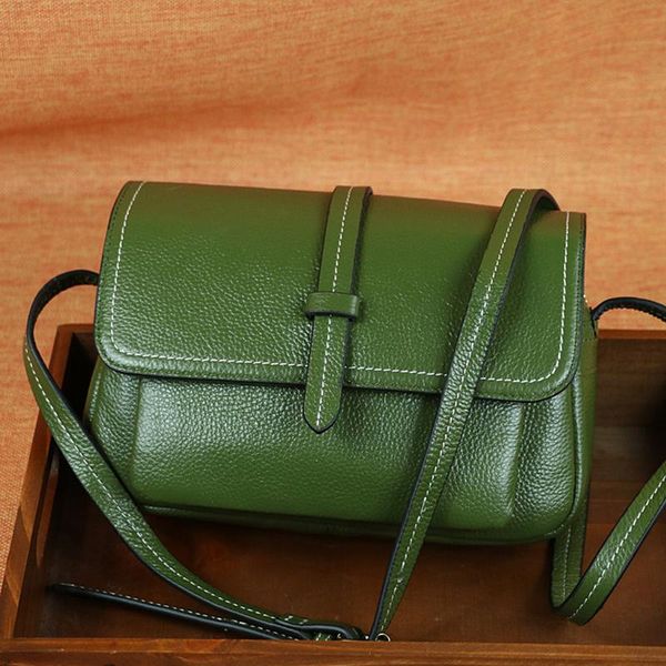 

23*16*7cm, new fashion, 100% natural cowhide flap bag, women genuine leather shoulder bags,cross body messenger, a122