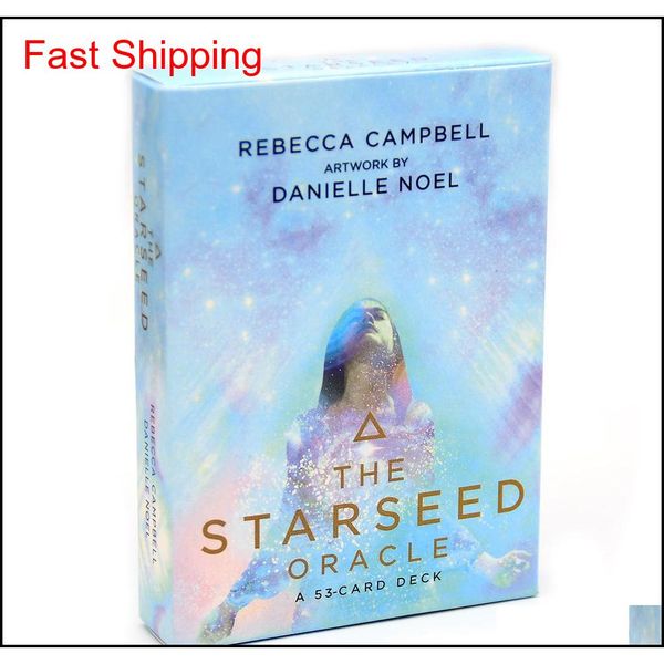 

the starseed oracle: a 53-card deck and guidebook deck tarot cards game toy fortune telling divination book sets efbyu