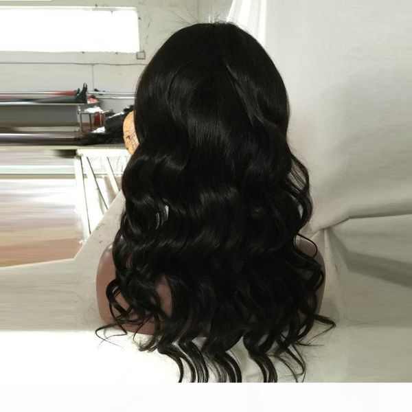 

lace front human hair wigs indian hair body wave full lace human wigs with baby hair lace front wigs, Black;brown