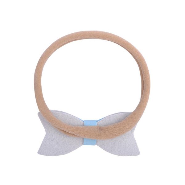 

20pcs/lot solid colors glitter/pu bowknot with elastic hair band newborn baby headband headwear cute baby hair accessorie 319 q sqcequ
