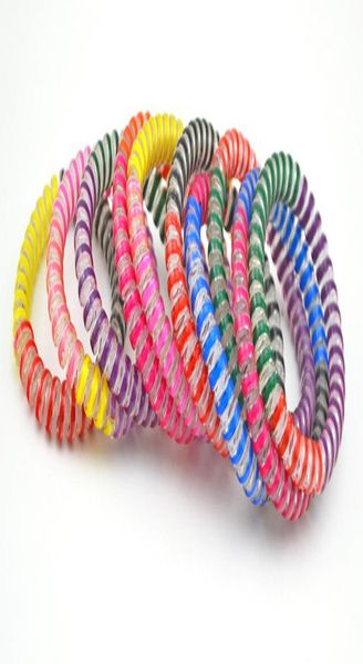 

5см радуга tie hairband волос резиновый канат bands телефонный провод линии gum кольцо повязка для женщин девушки jlliqs ffshop2001, Silver