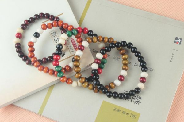 

charm bracelets for women & bangle colorful wooden beads bracelets, Golden;silver