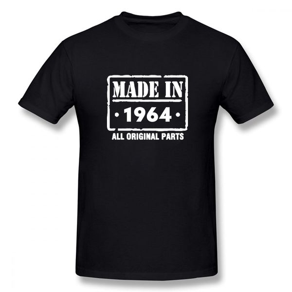 

sport made in 1964 new funny t shirt men short sleeves hip hop oversized o-neck cotton t shirts