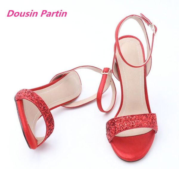 

dousin partin women shoes platform thin high heel all match women sandals party shoes wedding pumps ladies sandals 1010, Black