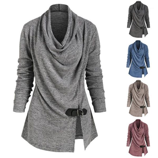 

korean style t-shirt tee plus size solid turtleneck long sleeve pullover plus size feminino roupas femininas shirt #zd1, White