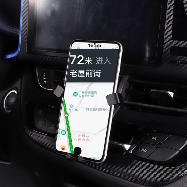 

for toyota chr 2019 plastic alloy mobile cell phone holder car air vent mount cradle stand
