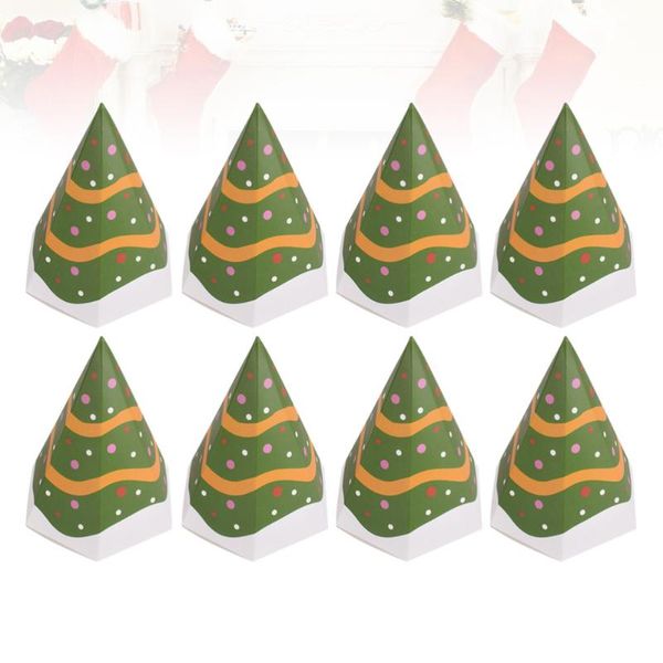 

gift wrap 20pcs christmas eve packaging box candy container party supplies (green)