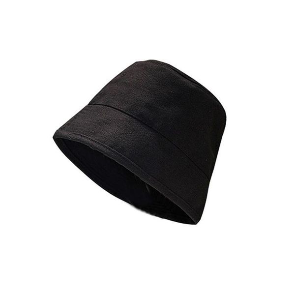 

cotton linen quality women girl plain bucket hat blank female panama spring sunscreen fishing cap fisherman b jlljnp, Black;white