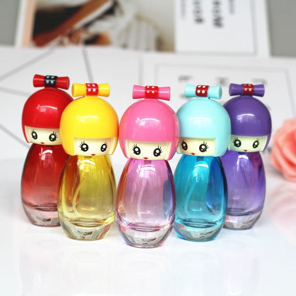 

a bottle of vacuum glass perfume, doll design, perfume spray, refillable travel spray bottle, 20 ml, 5 units
