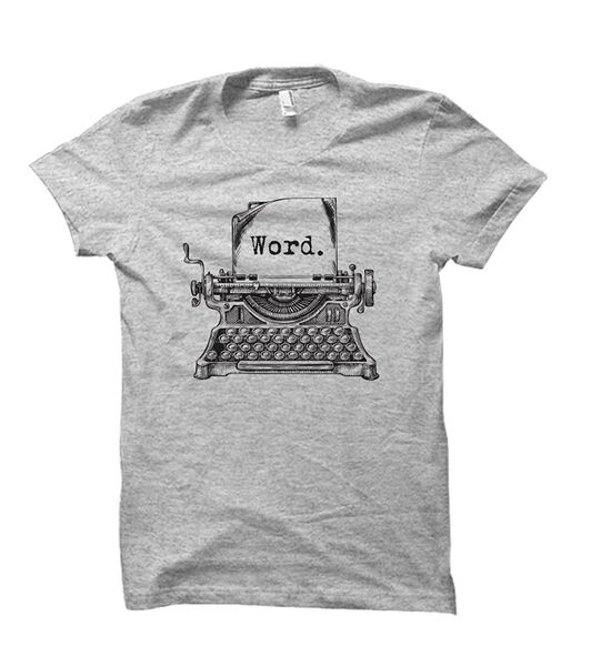 

fashion word typewriter distressed t-shirt tee shirt sport hooded sweatshirt hoodie