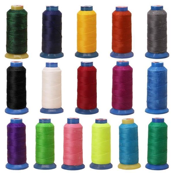 

480m 0.5mm 500d leather sewing waxed thread high-strength polyster for craft repair shoes1, Black;white