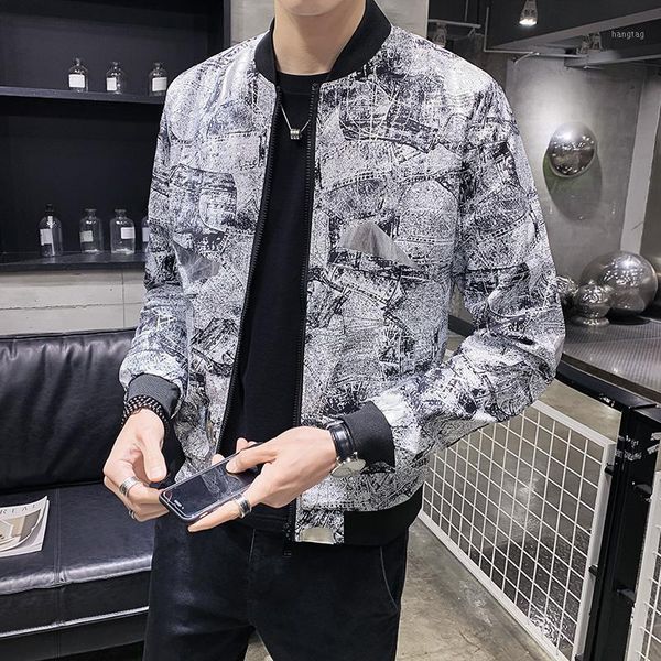 

ropa para hombre male jacket print men floral jacket jaqueta masculina bomber print men vintage club outfit 5xl1, Black;brown
