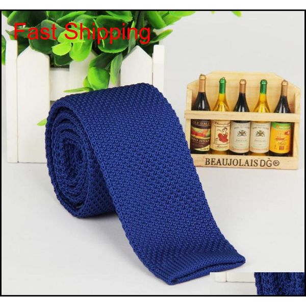 

new knitted tie flat end tie necktie skinny knit ties neck tie wrap fashion fashion accessories for women qylitm new_dhbest, Blue;purple
