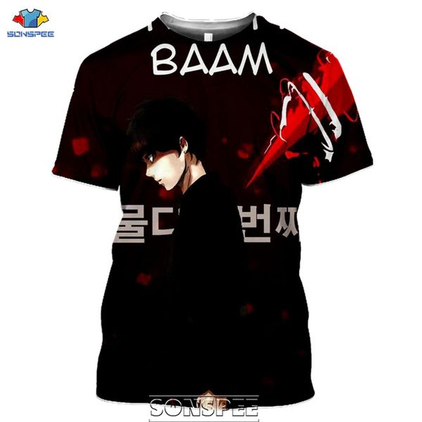 

new anime tower of god print 3d print shirts horror aesthetic harajuku men clothing