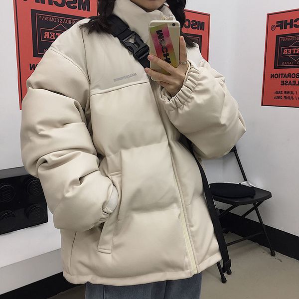 

2021 new autumn new arrivals men's jackets beautiful leather jacket sewing spandex black couple clothes caa0