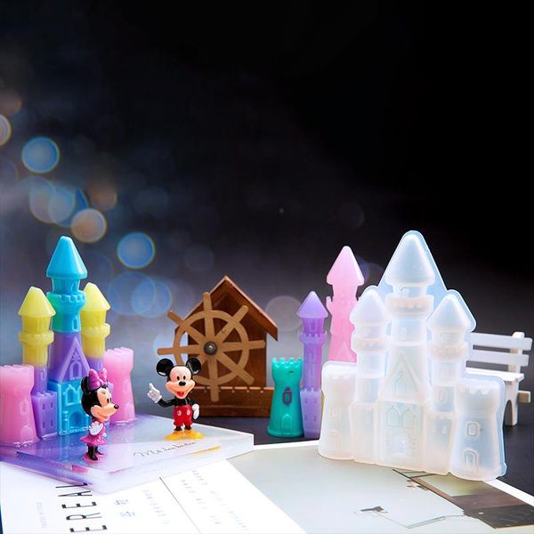 

форма замка зеркало силиконовые формы diy эпоксидная смола украшения украшения форма ювелирные изделия форма форма замок форма jllbil home00, Black