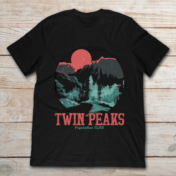 

twin peaks population 51201 t-shirt sport hooded sweatshirt hoodie