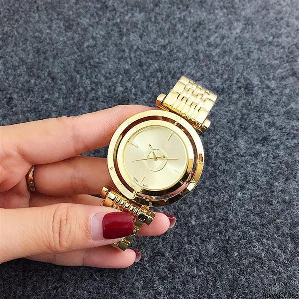 

luxwa16888 dial circle clock dial,casual stainless steel quartz watches wholesale ultra thin ladies simple design quartz female wrist watch, Slivery;brown