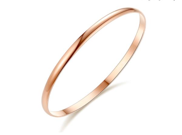 

selling cross-border glossy bracelet fashion simple stainless steel bracelet factory wholesale titanium all-matching ornament bangle, Black